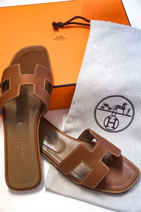 hermes oran brown sandals|Hermes oran sandals price.